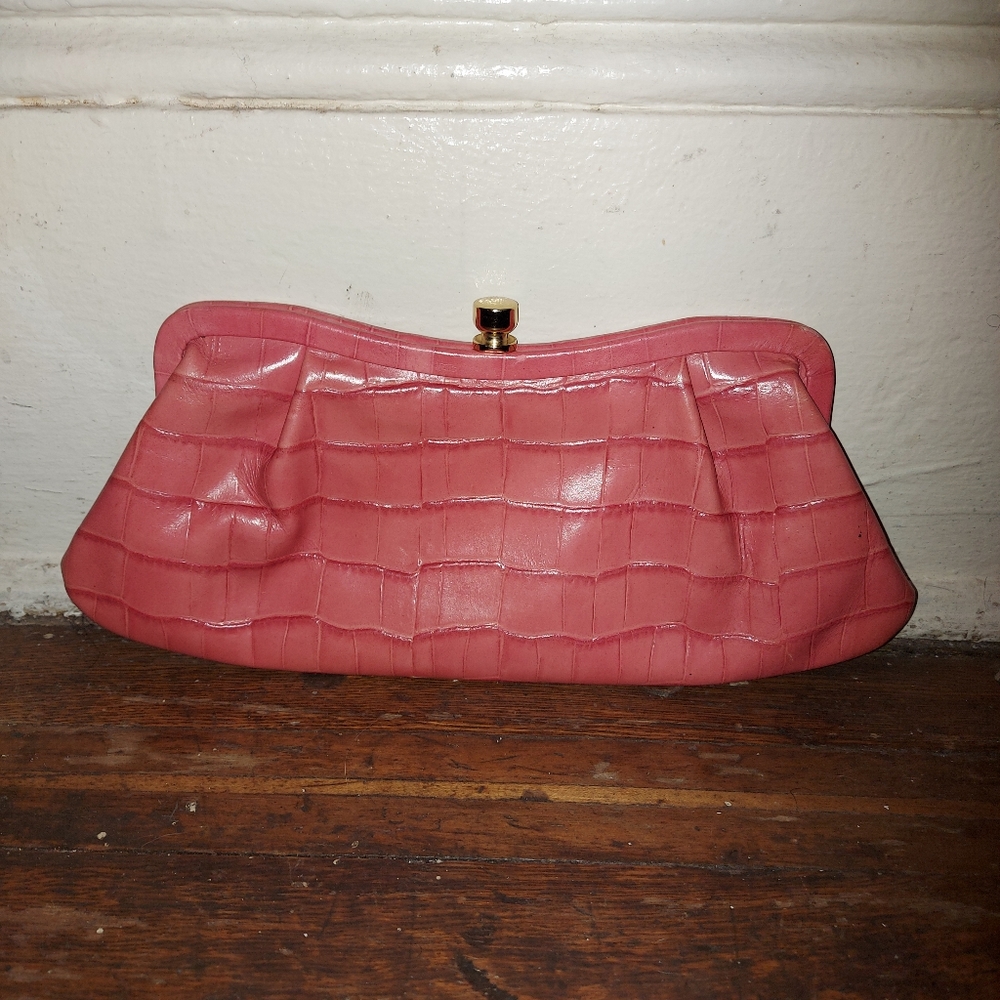 Leather Banana Republic Pink Clutch
